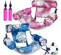 2026 Nouveau Fauteuil Gonflable Piscine, 2/3 Fauteuil Flottant Premium, 76x40,5x61cm Bouee Fauteuil Piscine Gonflable Adulte, avec Dossiers Confort IdéAl pour éTé, Plage Et Vacances (#06)