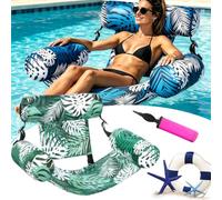 2026 Nouveau Fauteuil Gonflable Piscine, 2/3 Fauteuil Flottant Premium, 76x40,5x61cm Bouee Fauteuil Piscine Gonflable Adulte, avec Dossiers Confort IdéAl pour éTé, Plage Et Vacances (#03)