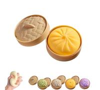 2026 Nouveau Giant Glitter Dumpling, Giant Dumpling Squishy, Jumbo Squishy Toy avec Boîte À Vapeur, Jouet Anti-Stress Mignon pour Soulager L'anxiété, Pâte De Compression pour Décompression (#c)