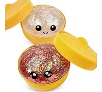 2026 Nouveau Jouet De Boulette De Paillettes Squishy-Boulette Spongieux Paillettes pour Soulager Le Stress, Jouet De Boulettes pour Tout Le Monde (Blanc + Rouge)