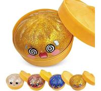 2026 Nouveau Jouet De Boulette De Paillettes Squishy-Boulette Spongieux Paillettes pour Soulager Le Stress, Jouet De Boulettes pour Tout Le Monde (Jaune)