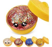 2026 Nouveau Jouet De Boulette De Paillettes Squishy-Boulette Spongieux Paillettes pour Soulager Le Stress, Jouet De Boulettes pour Tout Le Monde (Rouge)