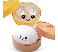 2026 Nouveau Jouet De Boulette De Paillettes Squishy-Boulette Spongieux Paillettes pour Soulager Le Stress, Jouet De Boulettes pour Tout Le Monde (Blanc + Blanc B)