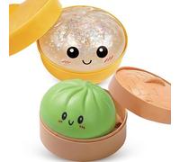2026 Nouveau Jouet De Boulette De Paillettes Squishy-Boulette Spongieux Paillettes pour Soulager Le Stress, Jouet De Boulettes pour Tout Le Monde (Blanc + Vert)
