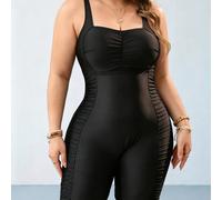 2026 Nouveau Maillot de Bain Une Pièce Grande Taille Lushore Mode Plage d'Été Imprimé Léopard Taille Froncée Épaisses Bretelles d'Épaules Réglables Maillot de Bain Amincissant pour Femmes Style Europé