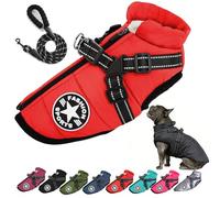 2026 Nouveau Manteau Veste D’Hiver 3 En1 pour Chien, Gilet pour Chien, Manteau pour Chiens, Chaud Et Confortable, Imperméable Et Coupe-Vent, Réfléchissantes Lavables (M:2.5-4kg,Rouge)