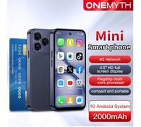 2026 nouveau modèle A19 Pro 4G mini smartphone 4,5 pouces 3GB 64GB MTK6739 Android 10.0 Bluetooth 4.0 déverrouillage facial bleu