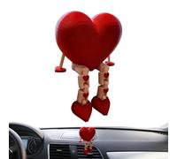 2026 Nouveau Modèle Mignon De Mini Cœur d'amours, Impression 3D De guérisons, Ornement Rouge Articulé Pour Voitures Et Ordinateurs De Bureau, Décorations De Tableau De Bord De Voiture, Ornement