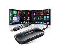 2026 Nouveau OTTOCAST Play2video Ultra, Adaptateur CarPlay & Android Auto sans Fil avec Youtube Netflix, Plug & Play Puce 5G, 4GB+32GB Carplay AI Box pour Voitures avec CarPlay Filaire après 2016