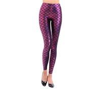 2026 Nouveau Plus Size Fashion Legging minceur avec imprimé écailles de poisson brillant pour femmes, Pantalons élégants confortables, RD2, XXL