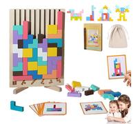 2026 Nouveau Puzzle en Bois Tetris, 42pièces-Puzzle Multifonction en Bois pour Enfants, éloigne des écrans intelligemment, Jeu Tetris 3D, Jouets en colorés stimule la logique (Style-1)