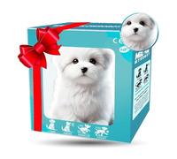 2026 Nouveau Robot Chien Nico - Chiot Robot Réaliste, Chien en Peluche électronique Interactif Qui Agit comme Un Vrai Chien, Marchant, Aboyant, S'asseyant, Courant White