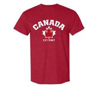 2026 Nouveau T-shirt décontracté à manches courtes pour hommes avec col rond imprimé graphique, tissu extensible confortable pour une utilisation quotidienne en intérieur et en extérieur en été, rouge