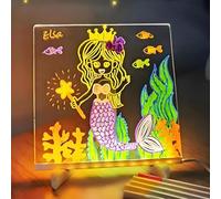 2026 Nouveau tableau de notes à LED couleur, Tableau de messages lumineux en acrylique, sstimule l'imagination des enfants, développe la motricité fine, idéal pour la maison et les voyages.