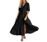 2026 Nouveautés dans les vêtements pour femmes Robe d'été Femme Décontractée Printemps Été Design élégant col rond parfait pour un usage quotidien Style minimaliste S'accorde bien avec des talons