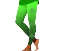 2026 Nouveautés dans les vêtements pour femmes Robe d'été Femmes Leggings avec imprimé Mardi Décontracté Moulant Pantalon Lifting des fesses, Vert foncé., XL