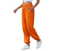 2026 Nouveautés dans les vêtements pour femmes Robe d'été Femmes Pantalon de jogging décontracté avec cordon de serrage à la taille, poche, Jambe large Poignets au niveau des poignets - Pantalon doux
