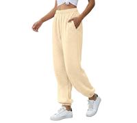 2026 Nouveautés dans les vêtements pour femmes Robe d'été Femmes Pantalon de jogging décontracté avec cordon de serrage à la taille, poche, Jambe large Poignets au niveau des poignets - Pantalon doux