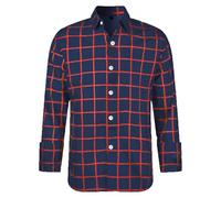 2026 Nouveautés Vêtements Hommes Robe d'été Chemise Homme Regular Business Cardigan Slim Fit Manches Longues Cardigan à Carreaux Grande Taille, Marine, 6XL