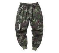 2026 Nouveautés Vêtements Hommes Robe d'été Grande Taille Printemps Hommes Combinaisons Mode Homme Casual Sports Loose Ninepoint Pantalons Forts Étudiant Vêtements pour Hommes, Vert armée., XL