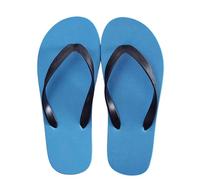 2026 Nouveaux accès Pantoufles Tongs tendance de couleur unie - Sandales de plage décontractées et confortables pour les loisirs, bleu, Medium