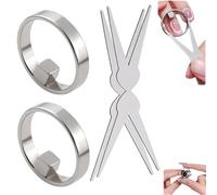 2026 Nouveaux aimants œil de chat en forme d'anneau for ongles, outil d'aimant circulaire creux for la conception de faisceau large de coeur français(Square*2)