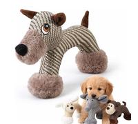 2026 Nouveaux compagnons de Safari en Lin Durable, Jouet interactif apaisant pour Chiot, Animaux à mâcher pour Chien grinçant, soulagent l'ennui et l'anxiété chez Les Chiens Dog