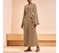 2026 Nouvelle arrivée printemps/été Robe ample à manches évasées pour festival de musique romantique, Pâques, western, bohème, Nashville, fête, mariage, cocktail, rendez-vous, décontractée. Couleur : 
