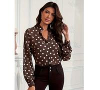 2026 Nouvelle Blouse d'été décontractée élégante et à la mode, ample et confortable à pois. Top d'été polyvalent et chic pour les sorties du soir, les vacances, les voyages, la maison et autres occasi