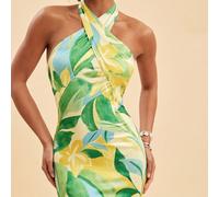 2026 Nouvelle robe maxi à col ras-du-cou imprimée, tenues de vacances, style boho chic, tenue de concert country, tenues de festival de vacances, tenues de plage pour femmes, tenues d'été pour femmes,