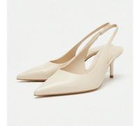 2026 Nouvelles Arrivées Printemps/Été Mules à Talons Pointus Gris-Brun pour Femmes CN35,CN36,CN37,CN38,CN39,CN40,CN41,CN42Unicolore