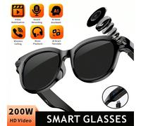 2026 Nouvelles lunettes intelligentes IA avec caméra 2MP/Caméra/Traduction intelligente IA/Traduction multilingue/Réponse sans fil/Rejet/Lecture de musique/Assistant vocal/Enregistrement/Enregistremen