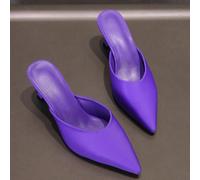 2026 Nouvelles mules à talons hauts à bout pointu, style décontracté pour le début du printemps EUR34,EUR35,EUR36,EUR37,EUR38,EUR39,EUR40,EUR41,EUR42Polyuréthane
