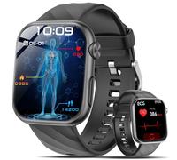 2026 Nuevo ECG Reloj Inteligente con Τе ѕіо Αrтérіеllе/HRV/IMC/Ácido Úrico, 1.97" AMOLED Smartwatch Función SOS, 24/7 Pulsometro, SpO2, Estrés, Monitor de Sueño, Pulsera Actividad para Android iOS