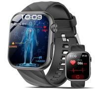 2026 Nuevo ECG Reloj Inteligente con ρresιón Arterιαl/HRV/IMC/Ácido Úrico, 1.97" AMOLED Smartwatch Función SOS, 24/7 Pulsometro, SpO2, Estrés, Monitor de Sueño, Pulsera Actividad para Android iOS