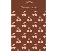 2026 One Step at a Time Sketchbook Planner - Hardcover Blank Notebook with 200 Pages, Minimal Cherry Design for Journaling, Planning & Creativity