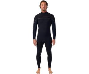 2026 O'Neill Hommes Hyperfreak Fire 4/3+mm Chest Zip Combinaison Néoprène 5661 - Black/Black