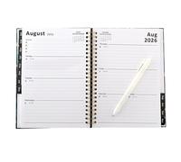 2026 Organizer Journal - A5 Ring Binder Weekly Schedule for on the Go Planning, Portable Notebook with Tabbed Dividers and Elastic Closure, Planner Journal for Home Office School Travel 8.46 Inches