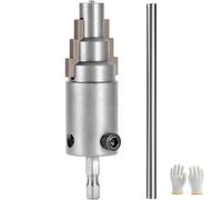 2026 Outil d'extraction de tuyaux cassés, outil d'extraction de valve cassée, perceuse 3 en 1, extracteur de valve de tuyau cassé manuel, outils, boulons, vannes d'angle 1/2", 3/4", 1"(Silver)