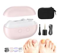 2026 Painless Electric Nail Clippers for Seniors, 8/6cm Electric Smart Toe Nail Clippers File, Thick Toenails/Extra Hard, 3 in 1 Nails Trimmer&Polishing with Light,for Limited Mobility Vision (Pink)