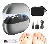 2026 Painless Electric Nail Clippers for Seniors, 8/6cm Electric Smart Toe Nail Clippers File, Thick Toenails/Extra Hard, 3 in 1 Nails Trimmer&Polishing with Light,for Limited Mobility Vision (Black)