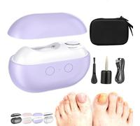 2026 Painless Electric Nail Clippers for Seniors, 8/6cm Electric Smart Toe Nail Clippers File, Thick Toenails/Extra Hard, 3 in 1 Nails Trimmer&Polishing with Light,for Limited Mobility Vision (Purple)