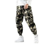 2026 Pantalon de jogging décontracté pour homme avec poches cargo sur les côtés pour la vie quotidienne et les activités de plein air - Pantalon respirant coupe normale, Camouflage, XL
