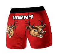 2026 Pantalon de jogging pour homme Sous-vêtements avec imprimés uniques, tissu doux et respirant, slip extensible confortable pour tout le monde, rouge, L