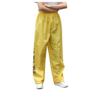 2026 - Pantalon de pluie de randonnée pour homme et femme - Tissu, moitié inférieure du pantalon de pluie avec une meilleure imperméabilité - Pantalon d'hiver pour femme élastique, jaune, taille