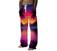 2026 Pantalon pour homme Printemps et été Saisons Mode Décontracté Impression numérique 3D CocoTree Pantalon décontracté Hiver Automne, Rouge, 3XL