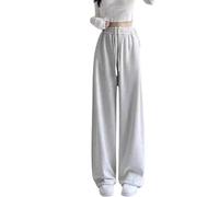 2026 Pantalons Filles Cordon de Serrage Pantalon de Jogging Élastique Jogging Active Polaire Pantalon de Jogging Chaud pour Enfants Leggings Motif Filles, gris, 10-12 ans
