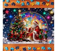 2026 Passez un moment merveilleux avec une sélection de puzzles créez votre propre histoire de Noël pleine de bonheur ! (bleu, 30 x 21 cm)