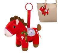 2026 Peluche Mascotte Cheval - Articles De Collection Mignons Doux Et Portables,Porte-clés Mascotte Cheval | Pour Voitures Sacs Vitrine Maison École Bureaux Cafés Librairies Canapés Étagères Vitrines