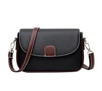 2026 Peshoriadm Épaule Sac à bandoulière Peshoriadm Sac à provisions Portefeuille intégré Solide Carré Tendance, Noir , Einheitsgröße, Sac à dos en bandoulière